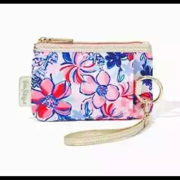 NWT/ NIP Lilly Pulitzer Zip top Wallet Resort White Party Like a Lobster 6.4Lx4H - Picture 2 of 11